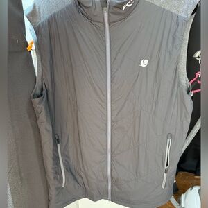 KJUS Retention Vest XL 54 Grey Golf Performance Quilted Lightweight